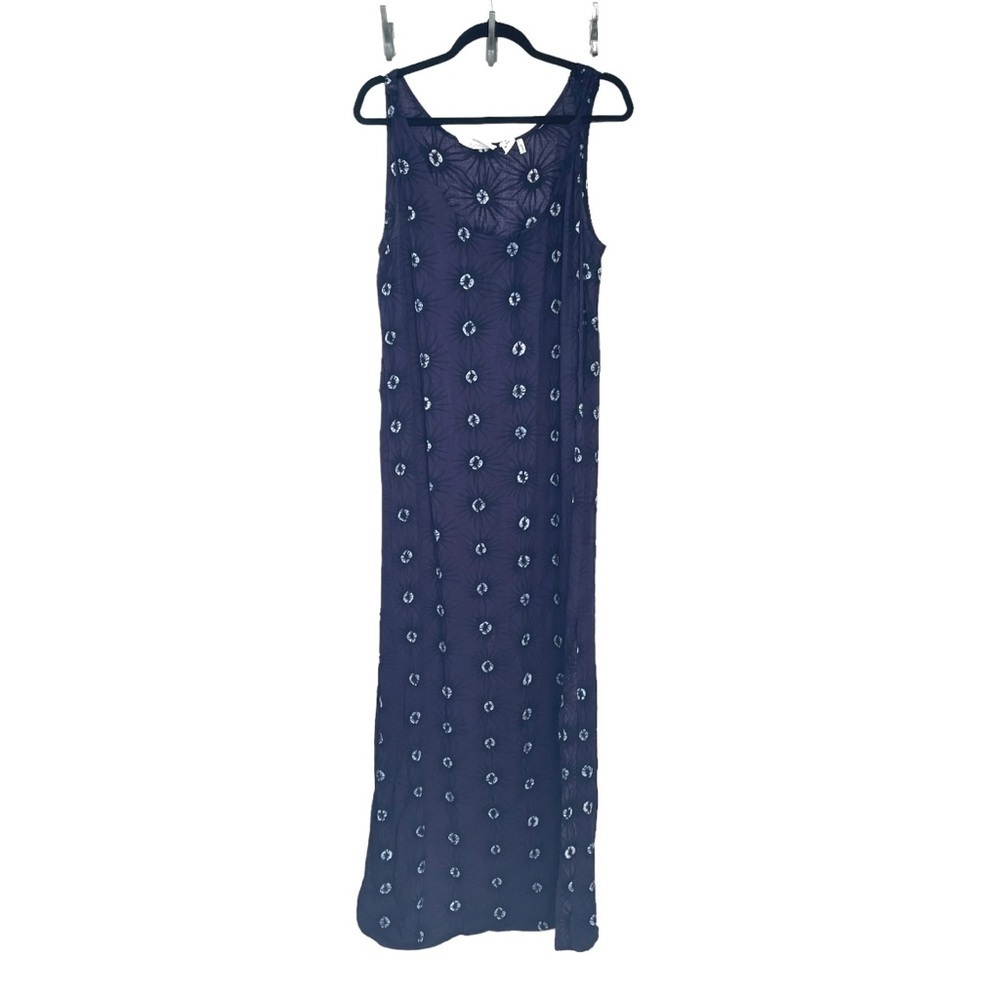 H&M L.O.G.G. Label of Graded Goods Summer Sleeveless Printed Maxi Dress Blue 14